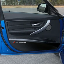Углеродное волокно двери анти kick Коврик защитный защита двери Стикеры для BMW 3 5 серии e90 f30 f31 f10 f11 x3x4x5x6 стайлинга автомобилей