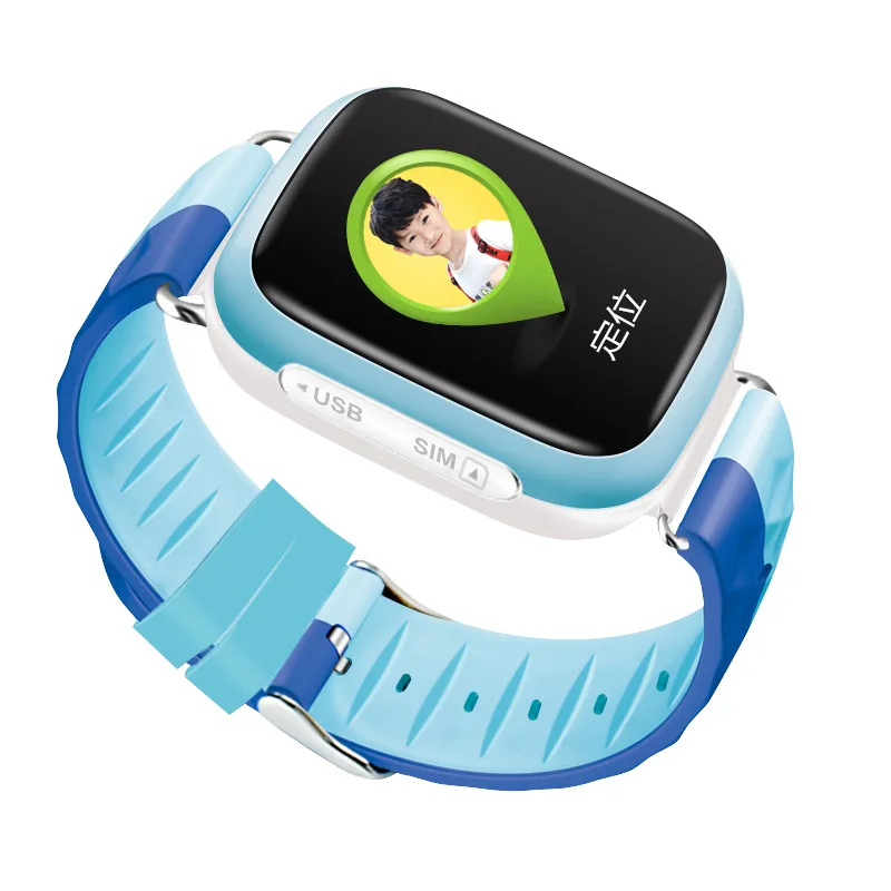 1 Two-Way Call Baby Smart Watch SIM Card Smart Watch for Kid Waterproof Sport Smartwatches Touch Screen GPS Safe Anti-Lost
