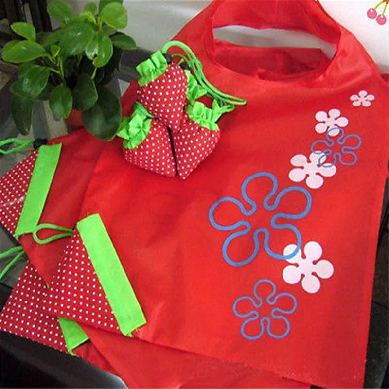 Large Nylon Reusable Folding Strawberry Eco Grocery Bag Retail Cute Travel Shopping Tote Bag Shopping Bags Large Nylon Reusable Folding Strawberry Eco Grocery Bag Retail Cute Travel Shopping Tote Bag Shopping Bags