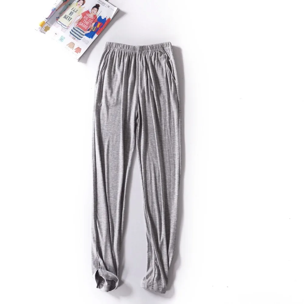 Fdfklak L XL XXL 3XL 4XL размера плюс Модальные весенние летние женские пижамные штаны хлопковые Пижамные штаны Пижамные Штаны для сна Q524