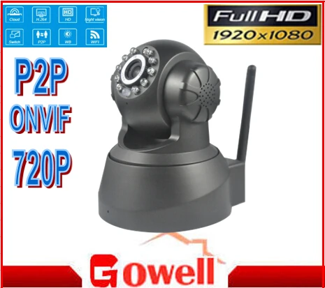 720P IP CCTV Camera with WIFI two way audio pan tilt Plug play onvif and font