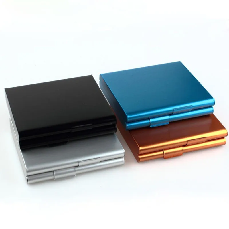 

Mayitr Aluminum Alloy Cigarette Case Storage Box 20 Cigarettes Holder Double Side Open Cigarette Case Storage Container Gift Box