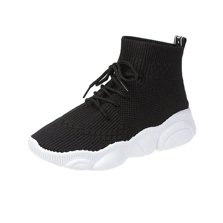 

2019 Spring Summer New Fashion Women's Shoes Korean Version Breathable Casual Bear Socks Women's Shoes Mesh Cross-tied