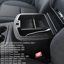Для Chevrolet Avalanche Chevy пригородный Тахо Silverado для GMC подлокотник центральной консоли Организатор поддон для перчаток