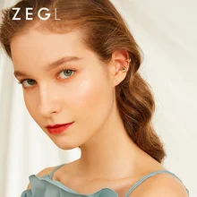 ZEGL orelha furada pequena orelha clipe feminino artesanal Francês prego osso do ouvido osso anel falso brincos brincos clipe osso do ouvido(China)