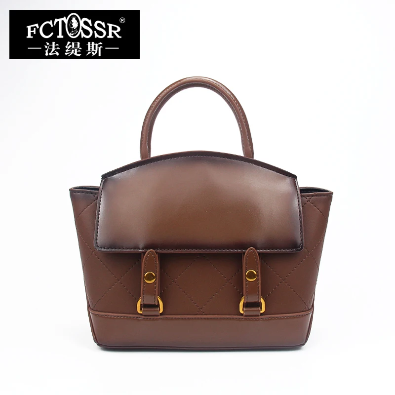 

Women Handbag 2018 Detachable Strap Shoulder Sling Bags Stylish Messenger Bags Handmade Real Leather Ladies Satchels Handbag