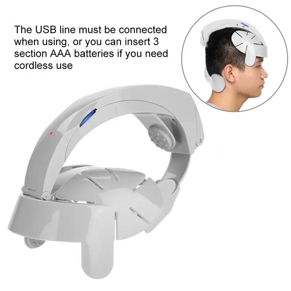  Electric Vibration Head Massager Hair Loss Prevention Device Scalp Acupuncture Relaxation Massage M