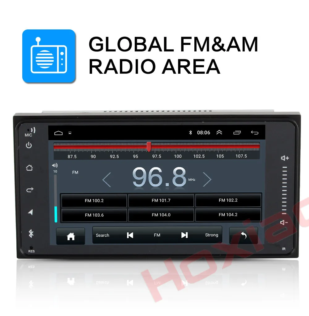 Best 2 din car Android  for Toyota Camry / Vios / Corolla / Wish / Altis / 450 player navigation 200*100MM 7 inch 2DIN car radio 4