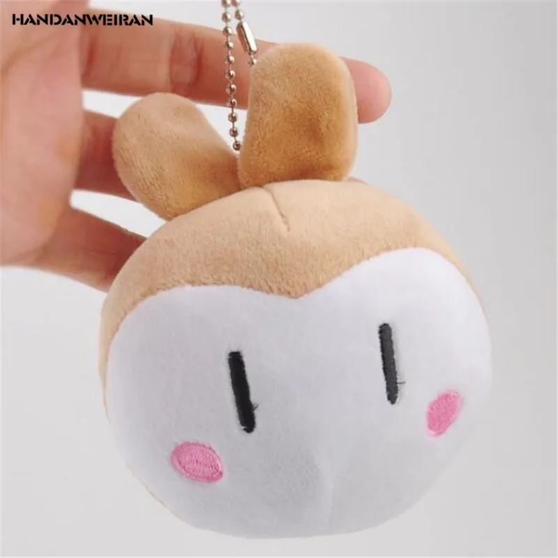 

HANDANWEIRAN 1Pcs PP Cotton New Kawaii 11 CM Big Rabbit Stuffed Toys Cute Rabbit Pendants Gift Plush Toy Dolls For Kid's Party