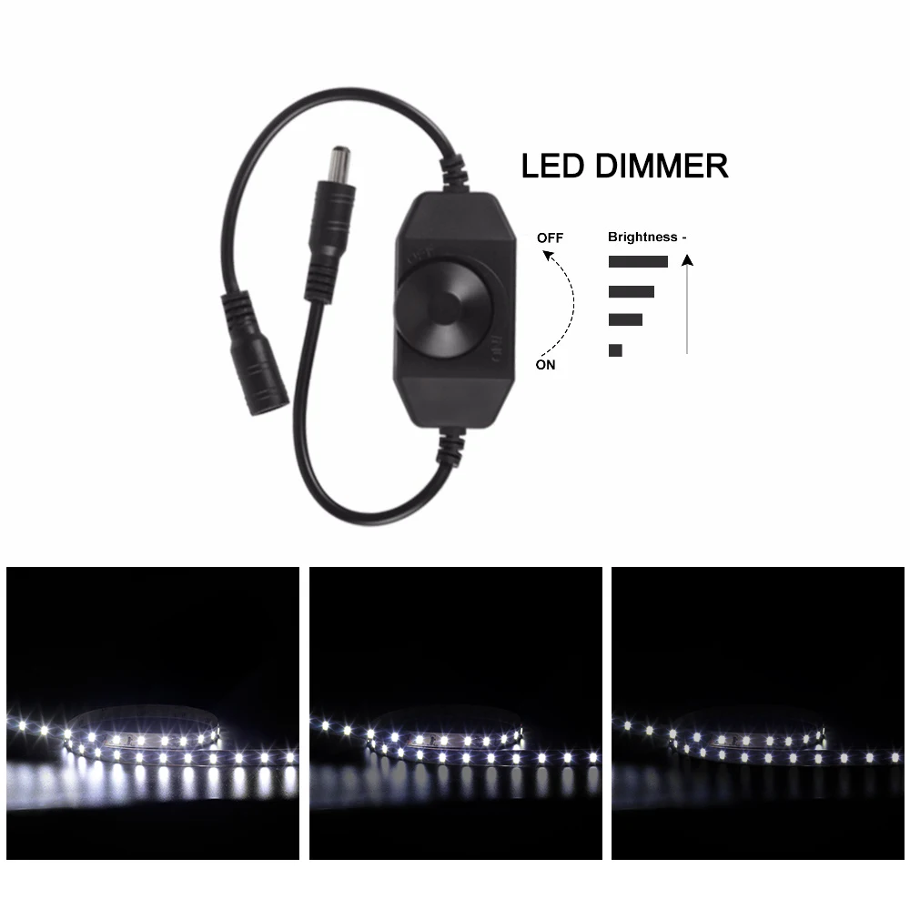 DC12V Светодиодные ленты набор с диммером 5 м 10 м Светодиодные ленты 5630 60 светодиодный s/M 5 м/лот гибкие светодиодные полосы света супер яркий белый, теплый белый