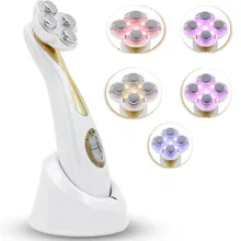 Горячая Лучший распродажа мезотерапия массажер для лица радио частота лица СВЕТОДИОДНЫЙ Прибор для фототерапии уход за лицом Красота DeviceVPS07