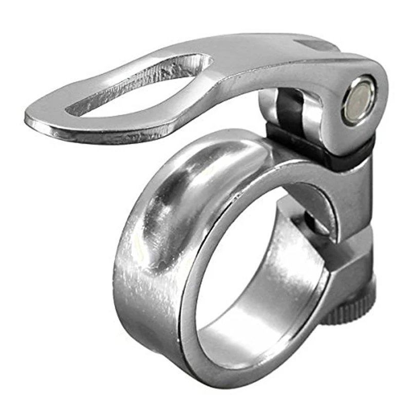 Buy 34.9mm Bicycle Seat Tube Clamp Quick Clamp Pipe Clamp silver from Reliable