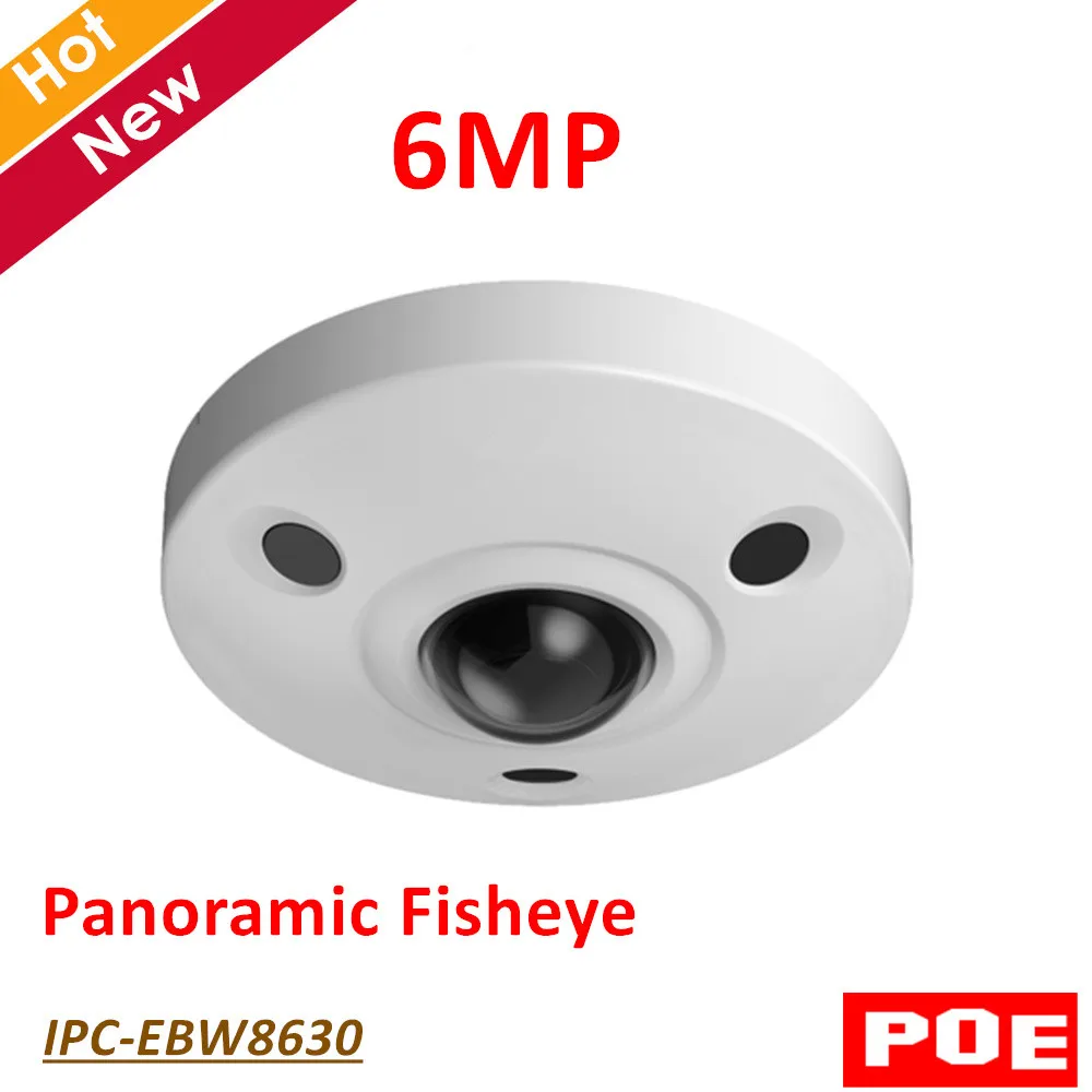 

English version DH 6MP IP Camera IPC-EBW8630 with Poe Panoramic IR Fisheye Survillance Camera H.265 Support sd card 128G