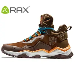 RAX мужская непромокаемая походная обувь Горные походные ботинки из натуральной кожи мужские дышащие непромокаемые Трекинговые ботинки