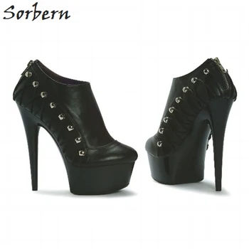 

Sorbern Exotic Dancer Shoes Lace Up Slip On Shoes Size 12 Heels Women Pumps Shoes Round Toe High Heel Red/White Extreme Heels