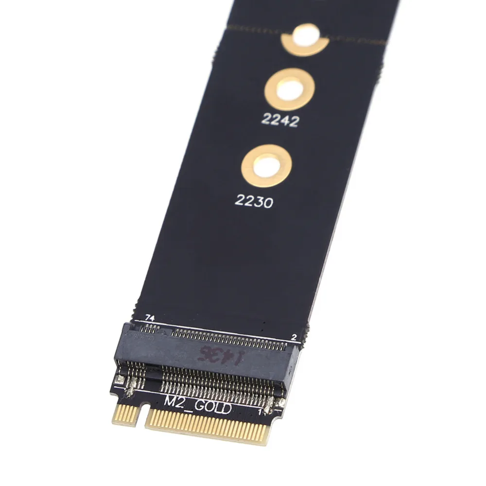 Гибкий 4 слойный PCI E Express M.2 NGFF M удлинитель ключа адаптер конвертер с винтовым