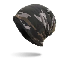Модная мужская камуфляжная хлопковая шапка, зимняя уличная Теплая Лыжная Шапка, армейский зеленый/кофейный/белый/черный