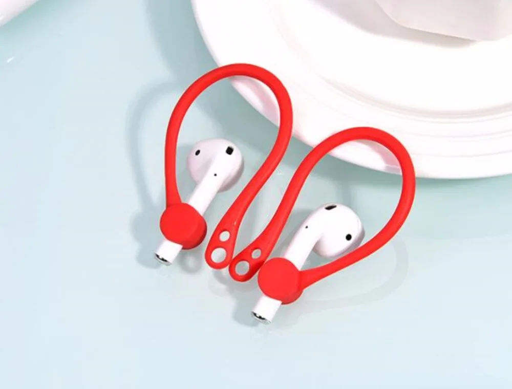 1 Pair Silicone Anti-lost In-Ear Eartips Earbuds Ear Hook Earphone Earhook Holder for Apple Airpods Air Pods Accessories