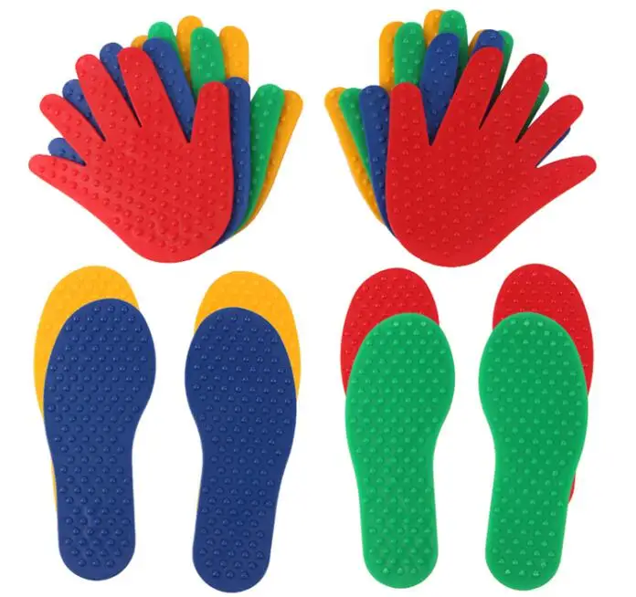 

Kids Tactile Play Mat Hand and Feet Placement Mat Sensory Integration Games and Toys for Children