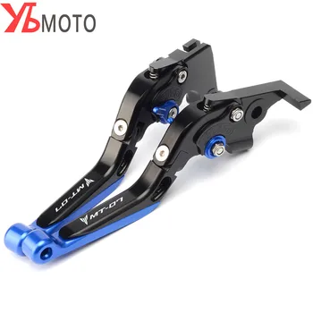 

Hot Sale CNC Adjustable Foldable Extendable Motorcycles Brakes Clutch Levers For YAMAHA MT07 MT-07 2014-2017 2016 2015 With Logo