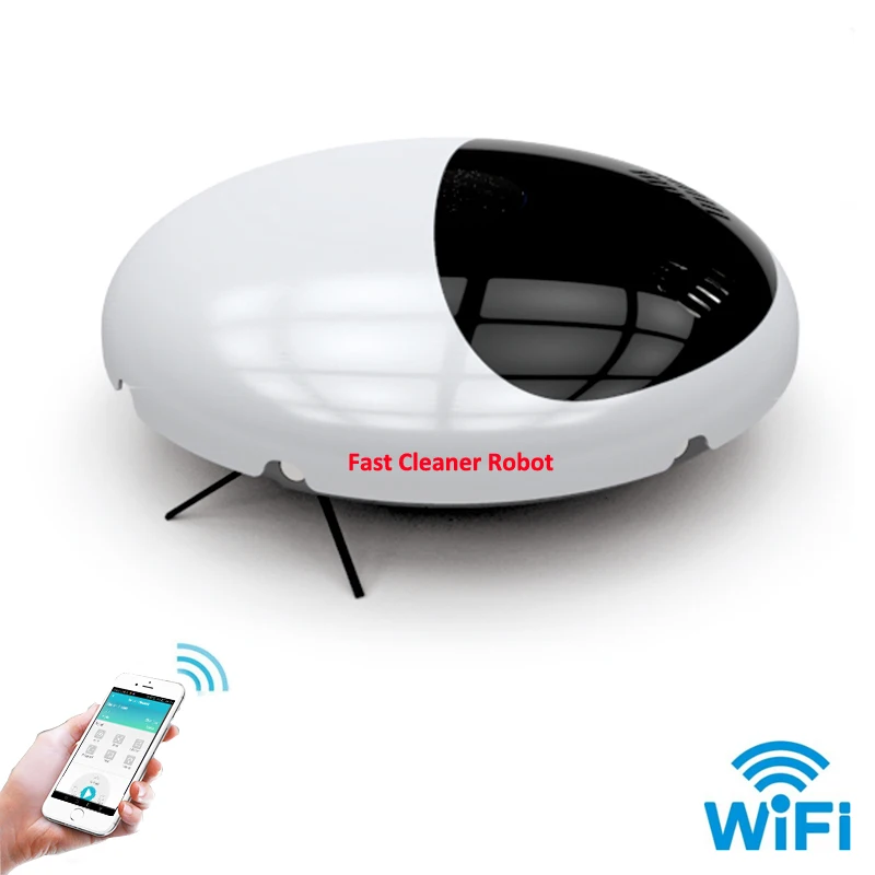 Smartphone WiFi App Control Wireless Vacuum Cleaner Robot With Music