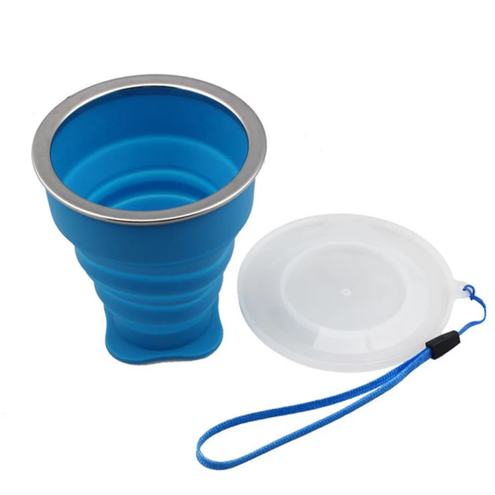 Складная чашка дорожная чашка портативная силиконовая кружка для воды силикагель телескопическая складная