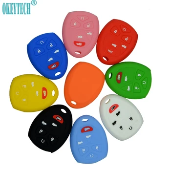 

OkeyTech Car-stying Newest Silicone Cover Remote Smart Key Case For Buick GMC Enclave For Chevrolet 6 Buttons Good Quality Shell