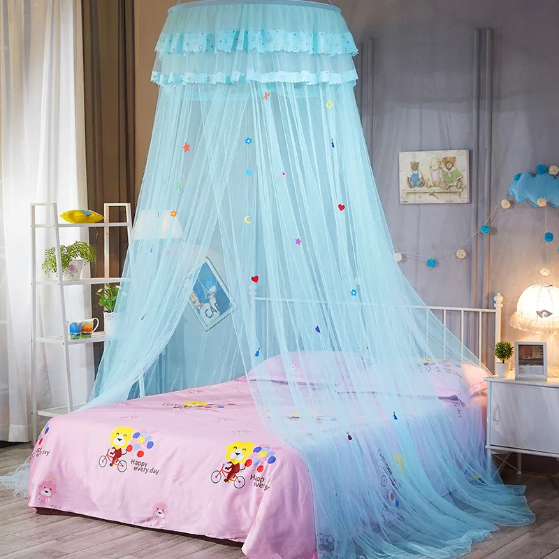Elegant Round Lace Canopy Bed Netting Dome Mosquito Net Bed Bedding