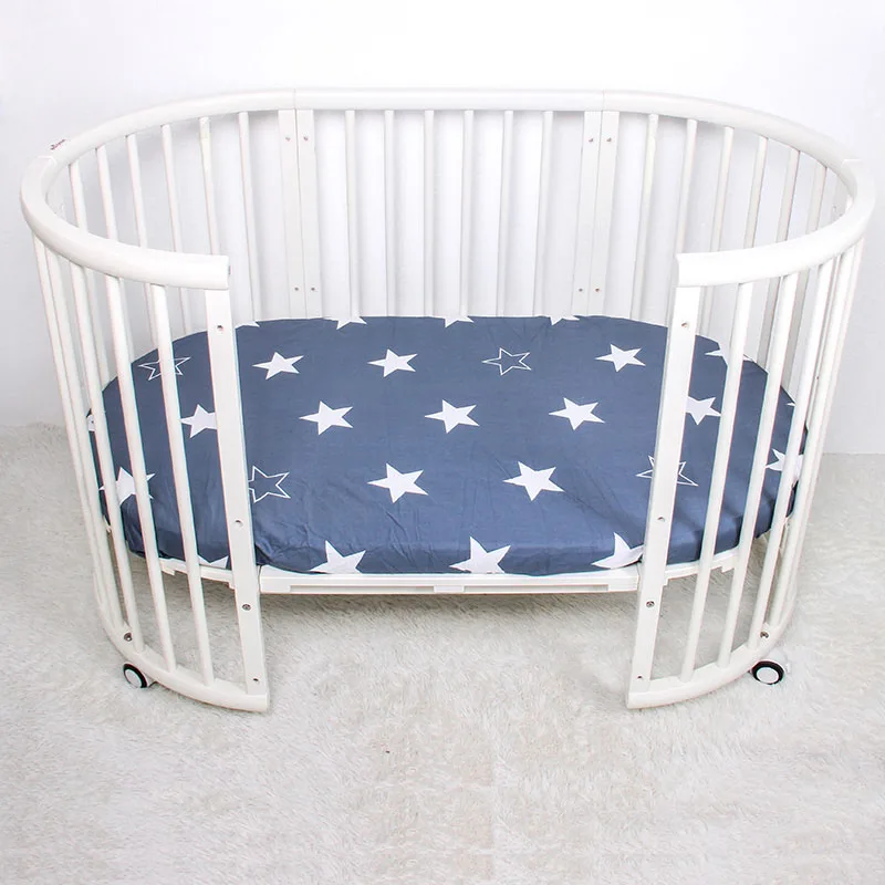 Crib Fitted Sheet 100% Cotton Baby Bed Mattress Cover Protector Cartoon Newborn Bedding For Cot Fitted Crib Sheet With Elastic Crib Fitted Sheet 100% Cotton Baby Bed Mattress Cover Protector Cartoon Newborn Bedding For Cot Fitted Crib Sheet With Elastic