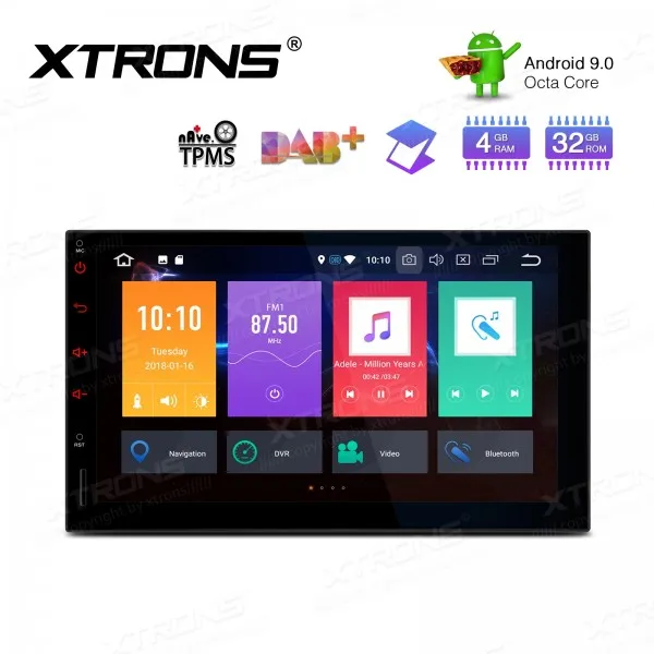 2 Din 7'' Android 9.0 Octa Core 4G RAM Universal Car Radio Stereo Player GPS Navigation DAB+ Bluetooth FM WIFI USB NO DVD 2 Din 7'' Android 9.0 Octa Core 4G RAM Universal Car Radio Stereo Player GPS Navigation DAB+ Bluetooth FM WIFI USB NO DVD