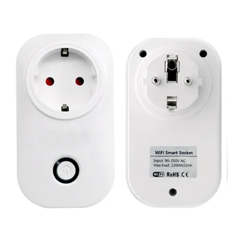 

Mini SA-014 Wifi Power Socket Switch Wireless APP Remote Socket Outlet Timing Switch for Smart Home Work with Alexa