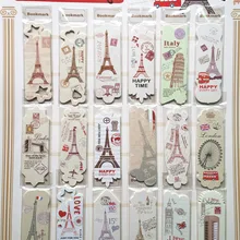 Симпатичная башня стиль бумажные Мультяшные закладки рекламные подарочные канцелярские товары 12 шт./лот