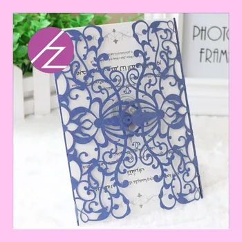 

60/pcs Europe style laser cut latest design paper craft shimmer paper luxurious wedding invitation card greeting card QJ-62