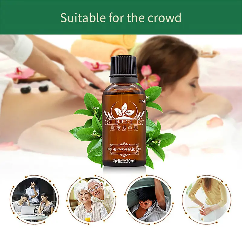 30ml Thermal Body Ginger Essential Oil For Scrape Therapy SPA Pure