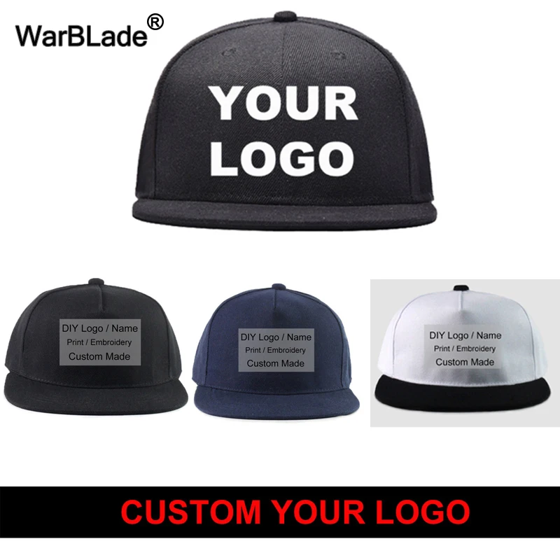 10pcs/lot Custom Baseball Cap Printing Logo Design Photo Embroidery Hat