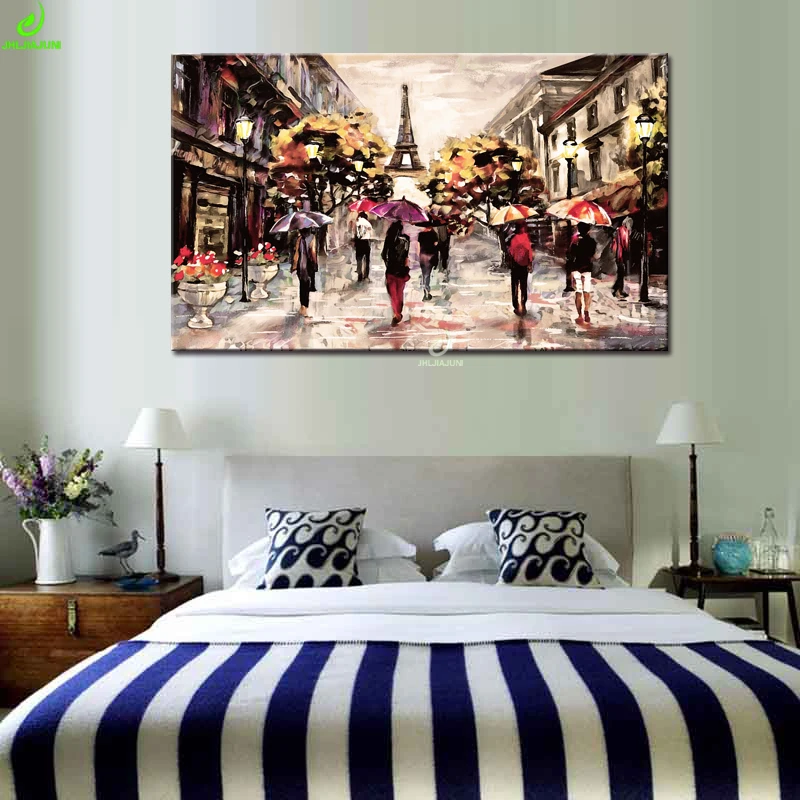 Pintura-da-Lona-Arte-Da-parede-Poster-Pictures-Pintura-Paris-Torre-Eiffel-Longo-Pintura-Parede-Pictures