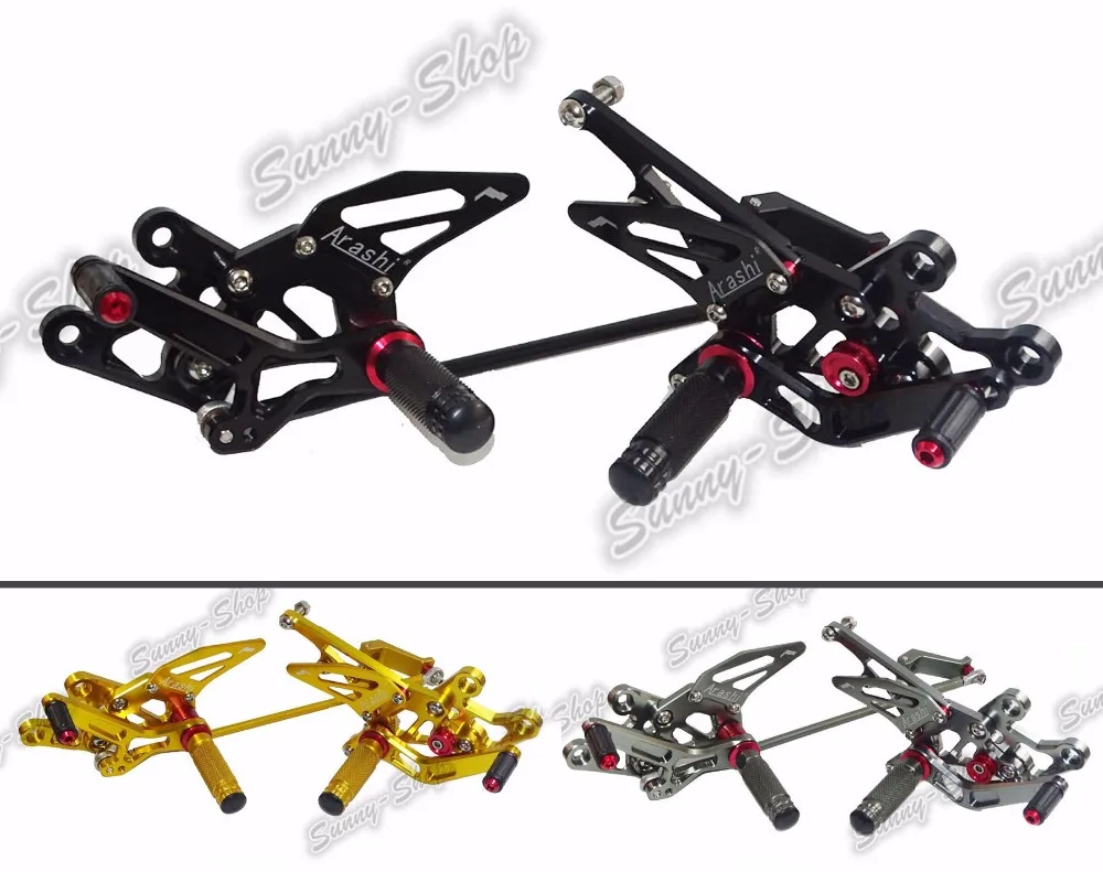 Motorcycle Adjustable Rider Rear Sets Rearset Foot Rest Pegs For YAMAHA FZ1 Fazer 2006 2007 2008