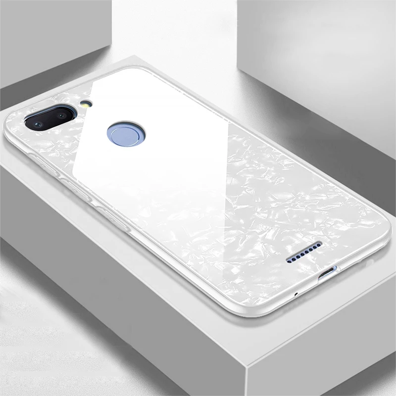 For-Xiaomi-Redmi-6A-Case-Luxury-Tempered-Glass-Hard-Back-Cover-Soft-Frame-Shockproof-Phone-Skin5