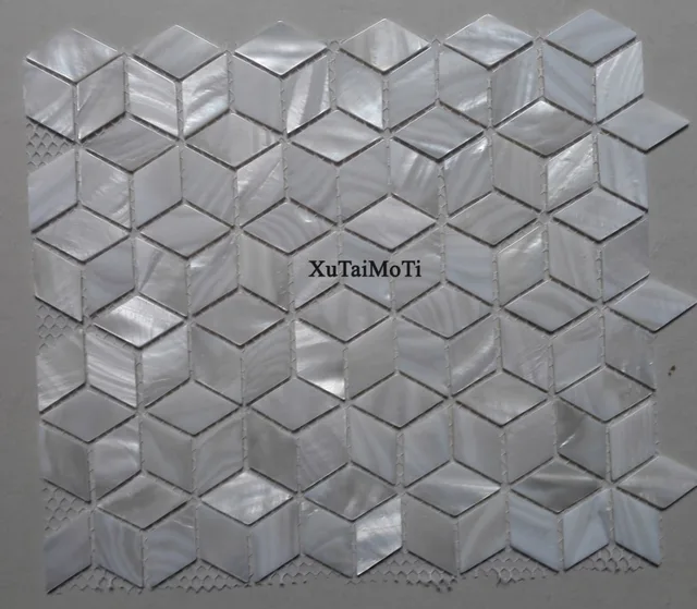mosaikfliesen kuche glasmosaik rueckwand, aliexpress : 11 stücke raute weiß shell mosaik fliesen perlmutt, Kuchen