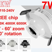 Кри УДАРА пятно света, зум светодиодный прожектор, музей шкафы, блеск, 3000 К 4000 К 6000 К, ce rohs 110 В 220 В