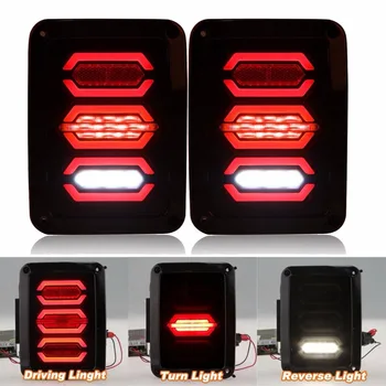 

LED Rear Tail Light kit for Jeep wrangler JK 07-16 Tail Lights Brake Reverse Light Rear Back Up Turn Singal Lamp
