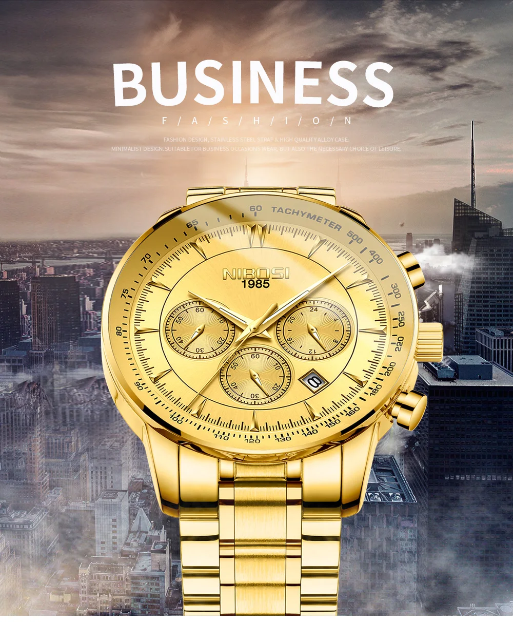 Relogio Masculino NIBOSI Quartz Watches Men Steel Band Men Watches 2018 Luxury Brand Waterproof Wrist Watches For Men Brand Saat (1)