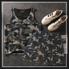 Летние дышащие быстросохнущие камуфляжные сетчатые Жилеты мужские камуфляжные без рукавов плюс размер 5XL 6XL 7XL 8XL майка и шорты