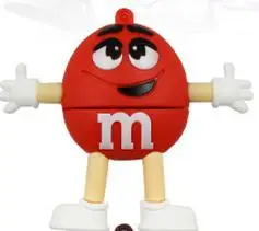 Usb флеш-накопитель с рисунком шоколада M& M, флеш-карта памяти, флеш-накопитель 32 ГБ, Usb флешка 64 ГБ, флешка 128 ГБ 16 ГБ 8 ГБ, флеш-накопитель, лучший подарок - Цвет: Usb 2.0