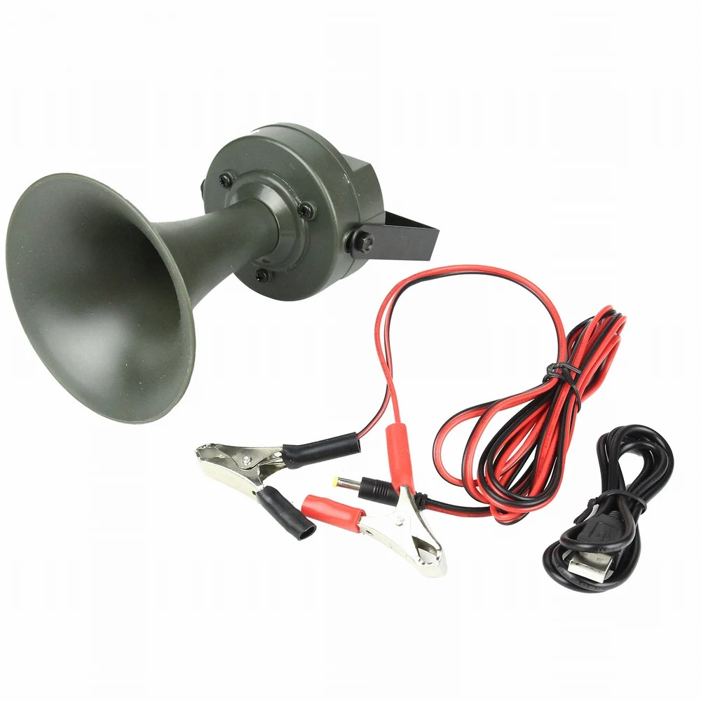 

Outdoor Hunting Caller 12V 150dB Bird Sound Tweet Device Decoy Animal Loudspeaker Regular Broadcast On & Off Rmplifier CP-395