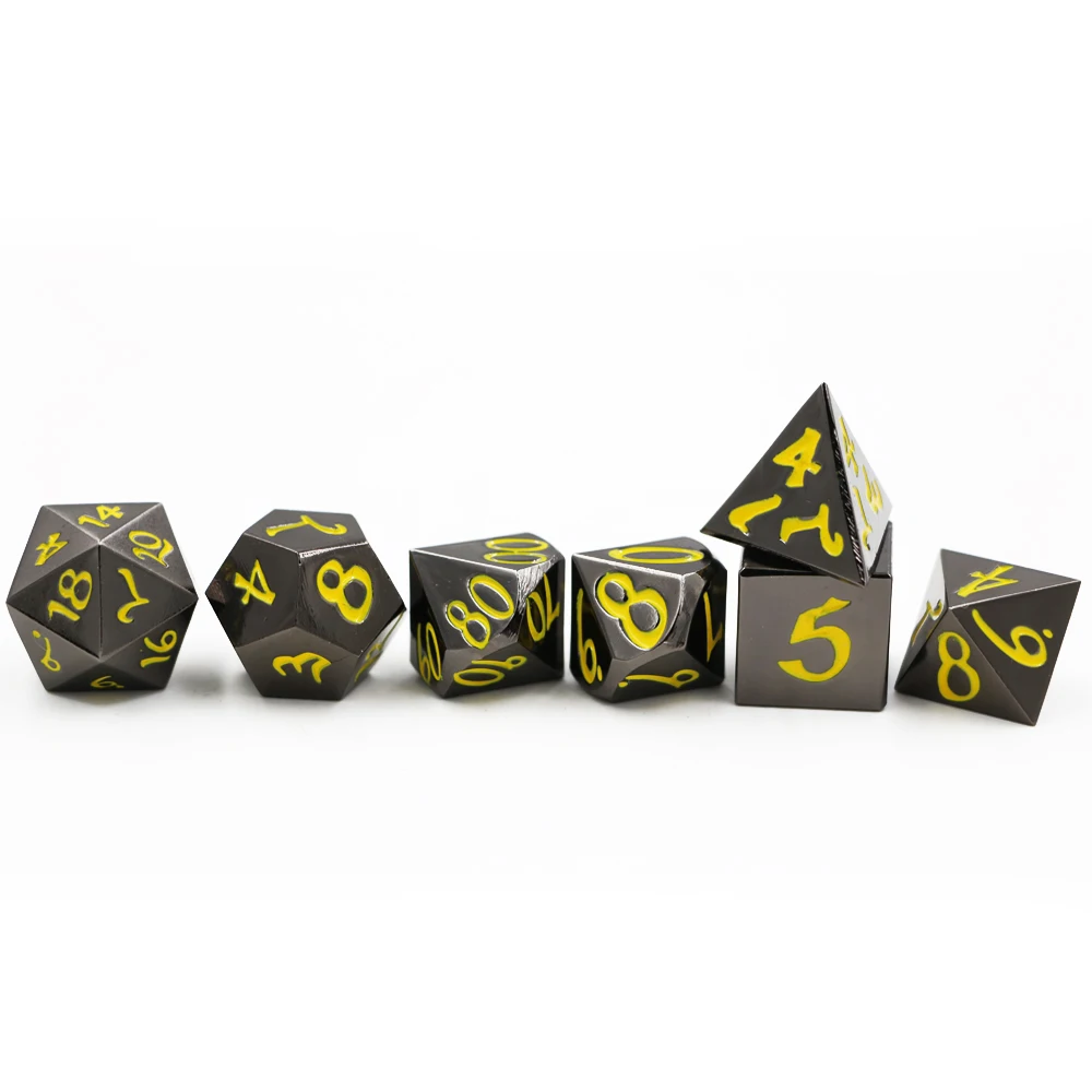 Dungeon Dungeon 7pcs Sets Creative Rpg Dice D D Metal Dice Set
