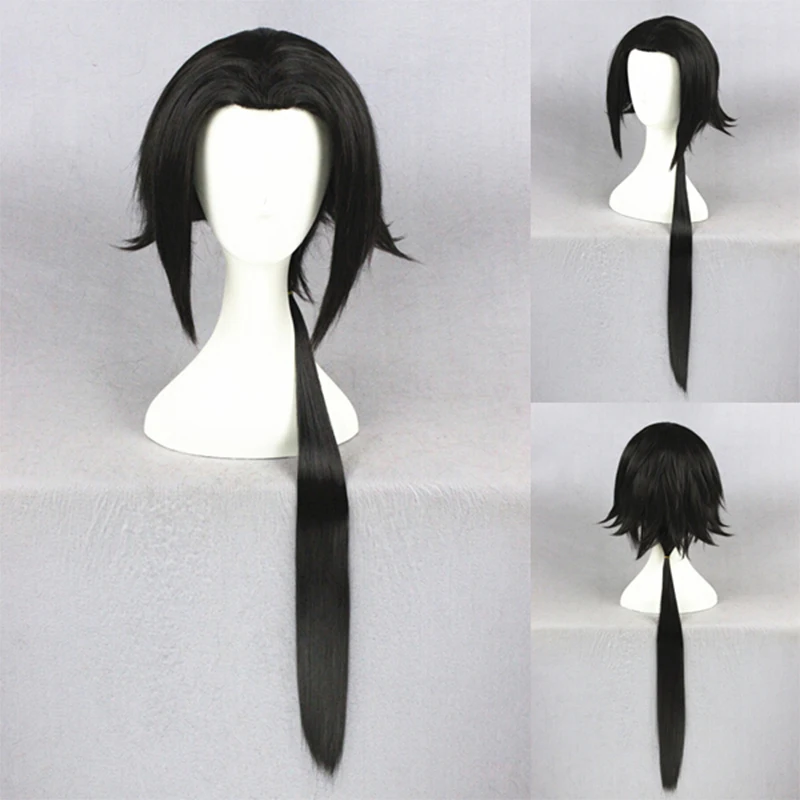 

The Tale Of Ancient Swords 2 Gujian Qitan Baili Tusu Black Long Wig Straight Anime Hair Cosplay Costume Wig Free hairnet