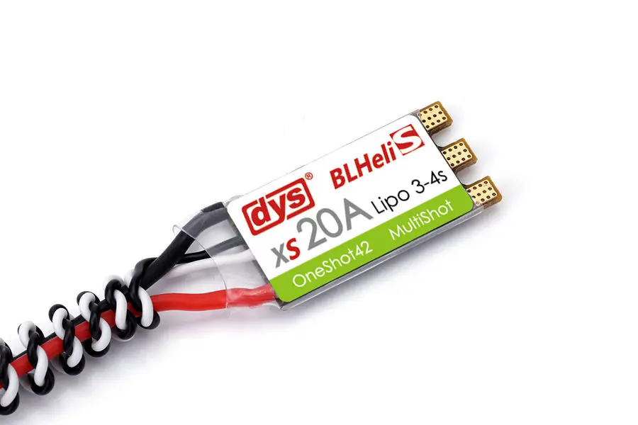 

DYS XS 20A 3-4s Lipo BLHelis ESC Electronic Speed Controller Support OneShot42 MultiShot XS20A