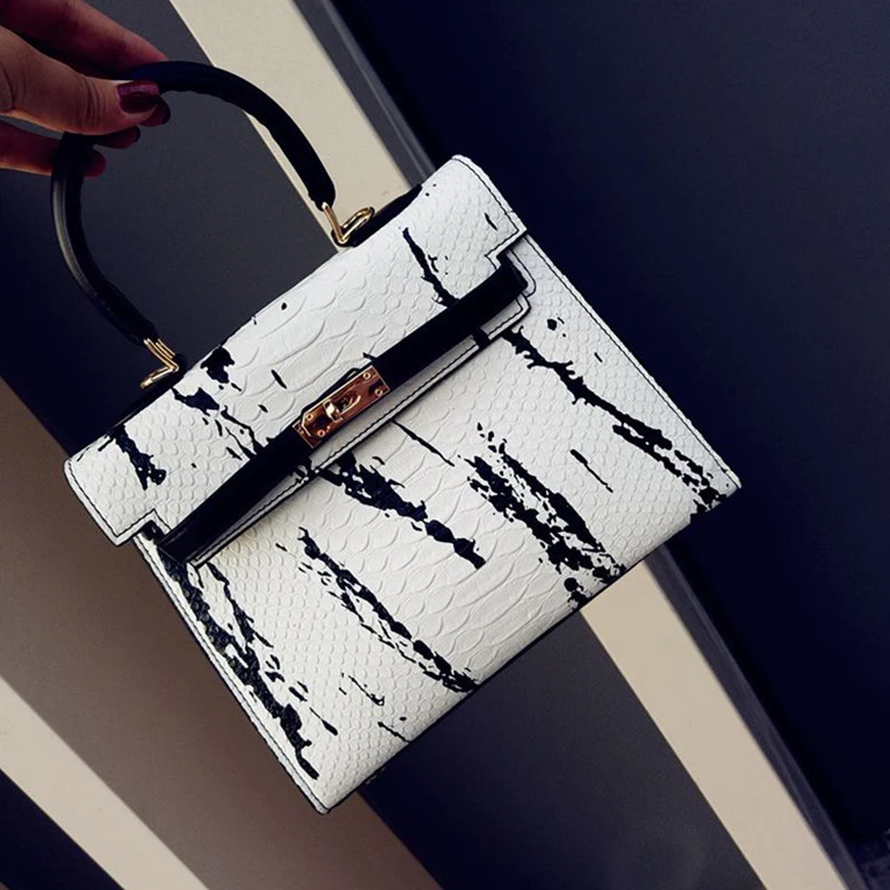 

DAUNAVIA Women Bag Shoulder Handbag Casual Messenger Designers Snake Fashion High Quality Pu Tote Packs Crossbody Bags For Women