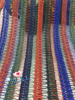 

2019 new bone rope embroidery French mesh tulle 04252 African lace Nigerian tulle suitable for skirts a variety of women's wear